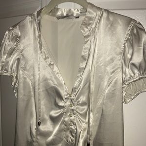 Zara Silky white top